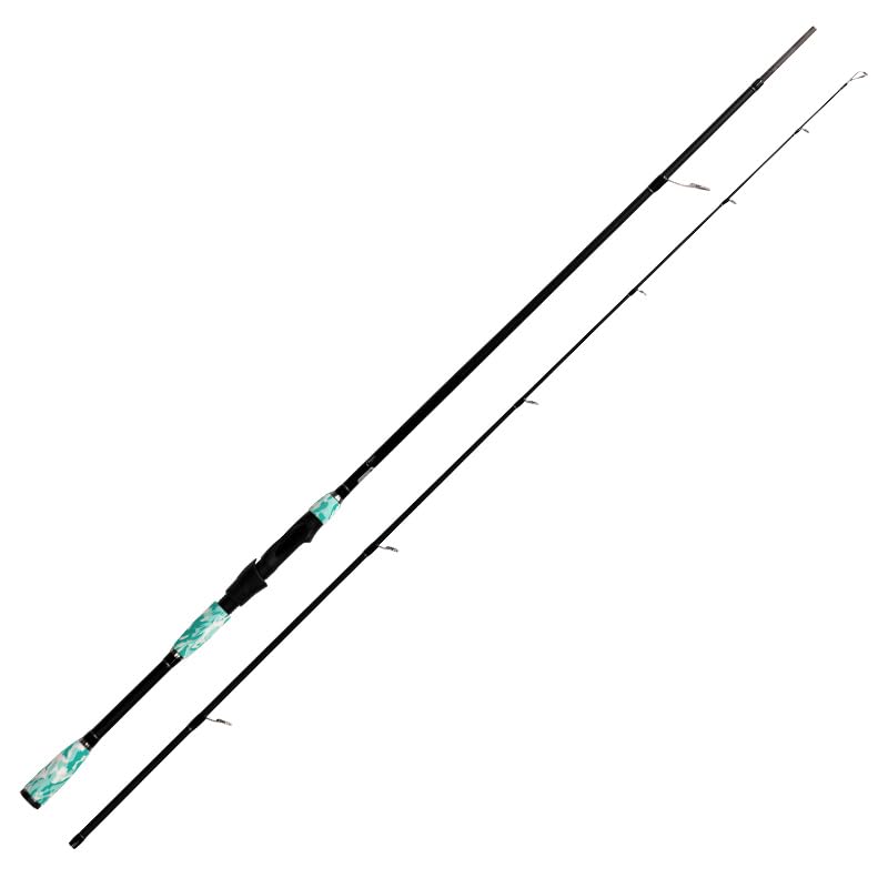 Bait Boss 2.1M Carbon Fiber Spinning Fishing Rod and Reel Combo – High Sensitivity 2-Piece Rod with BB3000 Reel, Lures, Tackle Box & Carrying Case – All-Purpose Freshwater/Saltwater Kit