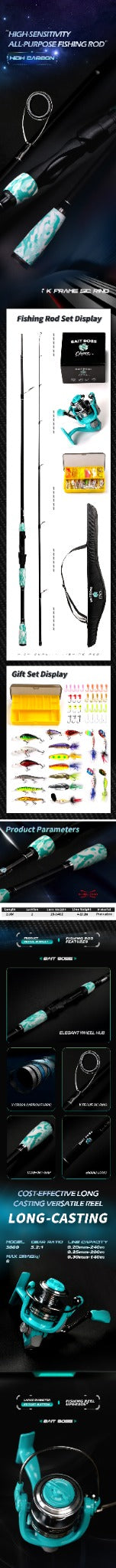 Complete Boss Series fishing rod and reel product guide